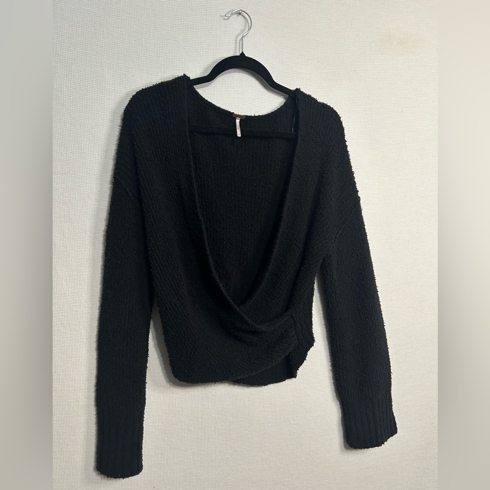 Free people sensual wrap sweater size small medium oversized